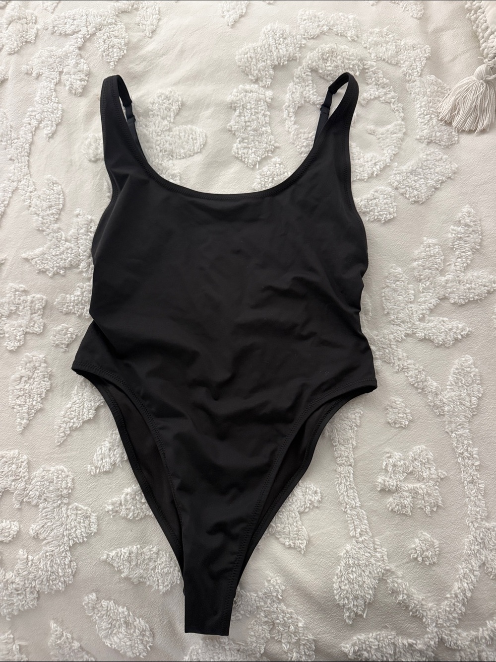SKIMS Black Scoop One-Piece Swimsuit (Never Worn)